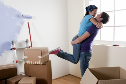 Moving van loaded for a local removals service in Richmond