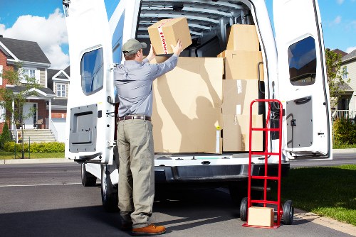 Local Richmond man and van preparing for unloading